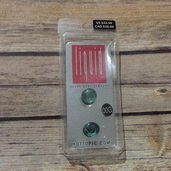 Hot Topic Liquid Glass Body Jewelry Ear Gauges - Picture 1 of 2